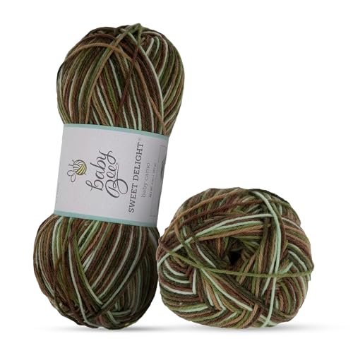 Baby Bee Camo Yarn – Soft Camouflage Yarn for Baby Blankets & Apparel